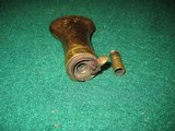 Very Small Black Powder Flask Brass Copper 4 1/2