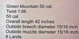 Black Powder Green Mountain Barrel 50cal & No Name Flint Lock Muzzle Loading - 5 of 8