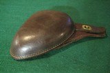 French Leather Revolver Holster Model 1892 WW1 WW2 Clam Shell - 3 of 10