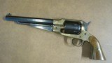 Pietta Model 1858 New Army Brass Frame 44Cal Black Powder Revolver & Holster - 1 of 19