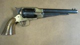 Pietta Model 1858 New Army Brass Frame 44Cal Black Powder Revolver & Holster - 3 of 19