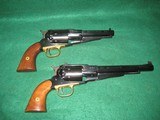 Pair Pietta Percussion Pistols Sheriff Model & 1858 Remington 44cal - 2 of 12