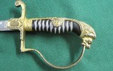 Nazi German Lion's Head Officer's Sword Red Eyes WWII,Eickhorn - 4 of 20