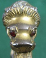 Nazi German Lion's Head Officer's Sword Red Eyes WWII,Eickhorn - 12 of 20