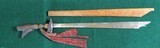 Antique Filipino Philippines Kampilan Sword & Scabbard - 1 of 20