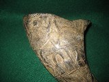 Antique African Carved Horn with Brass Figure - 9 of 12