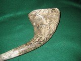 Antique African Carved Horn with Brass Figure - 12 of 12