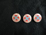 Three Rare Confederate Pins - Post Civil War / Home for Confederate Women Pinback - 1 of 4