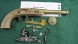 Pedersoli Queen Anne Flintlock Brass Barrel Pistol Kit Parts for Completion Black Powder - 1 of 19