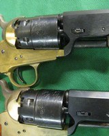 Pair 1860 Army 44cal ASM ARMI SAN MARCO Reproduction Percussion Pistols Italy - 2 of 9