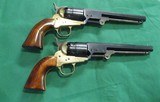 Pair 1860 Army 44cal ASM ARMI SAN MARCO Reproduction Percussion Pistols Italy - 1 of 9