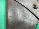 Pre-WWI US Army .38 Double Action Revolver Holster Rock Island Arsenal 1905 - 4 of 14
