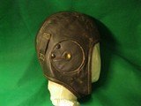 WWI WW2 Era Brown Leather Pilot Helmet Vintage Aviator Skull Cap Hat Bomber - 5 of 11