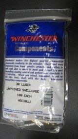 100 pcs New Unprimed Reloading Brass Winchester 30 Luger - 2 of 3
