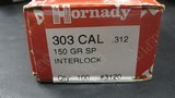 Hornady InterLock Bullets 0.312 (303 Caliber) 150 Grain Spire Point Box of 100 FREE SHIPPING - 1 of 4