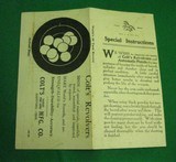 VINTAGE 1918 BOX MODEL 1903 COLT POCKET HAMMERLESS .32 CAL INSTRUCT. SAFTY SHEET - 7 of 16