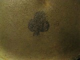 WWII M1 Helmet Front seam Fixed Bale Chin Strap Lt Bar 327th Glider Inf Rgt - 9 of 16