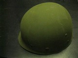 WW2 Helmet with Liner Frt seam Fixed Bale Chin Strap Lt Bar 327th Glider Inf Rgt - 14 of 14