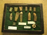 Civil War Dug Bullet Display Burnside, Spencer, Shell Casings - 2 of 6