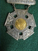 WWI First Army National Guard War Maneuvers Lord's Prayer Medal by Schwaab - 3 of 5