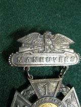 WWI First Army National Guard War Maneuvers Lord's Prayer Medal by Schwaab - 2 of 5