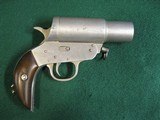 WWI WWII Unmarked British German Developmental Signal Flare Gun with Shoulder Stock Attachment - 2 of 14