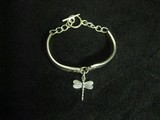Vintage Silver Dragonfly Bracelet Tested 26.6 grams - 2 of 8