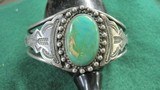 Vintage Southwestern Bracelet Cuff Silver & Turquoise - 9 of 9