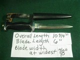 WWII Era Black Panther Solingen Germany #064 Black Boot Knife Dagger - 10 of 10