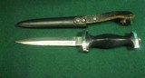 WWII Era Black Panther Solingen Germany #064 Black Boot Knife Dagger - 8 of 10