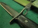 ORIGINAL W. GERMAN MARKED US MODEL 7 COLT BAYONET WITH SCABBARD VIETNAM - 9 of 13
