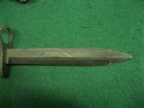 ORIGINAL W. GERMAN MARKED US MODEL 7 COLT BAYONET WITH SCABBARD VIETNAM - 11 of 13