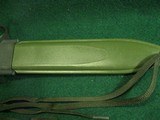 ORIGINAL W. GERMAN MARKED US MODEL 7 COLT BAYONET WITH SCABBARD VIETNAM - 3 of 13