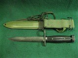 ORIGINAL W. GERMAN MARKED US MODEL 7 COLT BAYONET WITH SCABBARD VIETNAM - 7 of 13