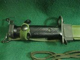 ORIGINAL W. GERMAN MARKED US MODEL 7 COLT BAYONET WITH SCABBARD VIETNAM - 4 of 13