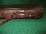 Vintage HH Heiser Leather Take Down Gun Case Shotgun Rifle - 4 of 11