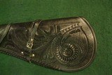 Scabbard Rifle Shotgun Western Saddle Carved  - 2 of 13