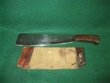 WWII - WW2 U.S. Marine Corps, BOLO Knife, 1st Pattern, COLLINS & CO & Sheath - 2 of 20