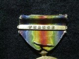 Two Original WW1 VICTORY MEDAL with FRANCE Bar & SUBMARINE BAR - 2 of 7