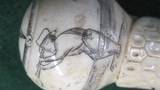 Antique Scrimshaw Walking Cane Stick - 11 of 16