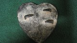 Large Civil War Spanish American War Western Cowboy Heart Shaped Brass Belt Buckle - 2 of 3