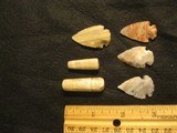 Lot Native American Indian Artifacts Arrowheads,Spearheads,Turtle - 12 of 13