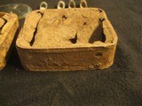 Dug Civil War Relics- Belt Buckle, 4 Brass Tent Rope Adjusters, Food Tins - 2 of 13