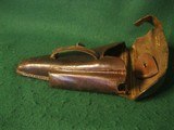 ORIGINAL WWI & WWII GERMAN LUGER P08 BROWN HARD SHELL PISTOL HOLSTER # 3 - 6 of 9