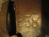 Original WW2 Captured German Army Brown Leather Holster for P38 1943 #4 - 7 of 13