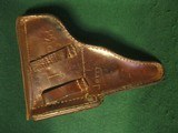 Original WW2 Captured German Army Brown Leather Holster for P38 1943 #4 - 5 of 13