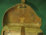 Original WW2 Captured German Army Brown Leather Holster for P38 1943 #4 - 10 of 13