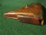 Original WW2 Captured German Army Brown Leather Holster for P38 1943 #4 - 4 of 13