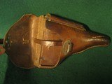 Original WW2 Captured German Army Brown Leather Holster for P38 1943 #4 - 9 of 13
