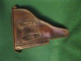 ORIGINAL WWII GERMAN LUFTWAFFE LUGER P08 PISTOL BROWN HARD SHELL HOLSTER 1934 #5 - 3 of 14